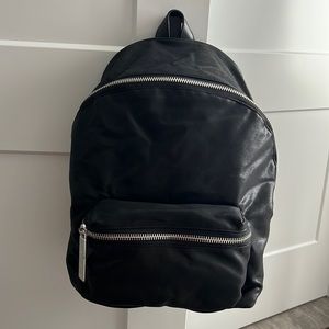 MAC Cosmetics Employee Exclusive Black Suede-Like Backpack - Brand new